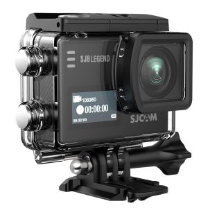 SJCAM SJ6 Legend Optical 16 MP 4K24fps 5.08 cm (2.0") LCD Touch Screen | 3-axis Gyro Sensor, 166° Super Wide | External Mic Support | Dual Screen (Black)